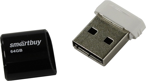 

Накопитель USB 2.0 64GB SmartBuy SB64GBLARA-K Lara чёрный, SB64GBLARA-K