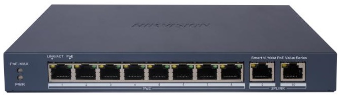 

Коммутатор HIKVISION DS-3E1310P-EI/M (L2) 8x100Мбит/с 2SFP 123W, DS-3E1310P-EI/M