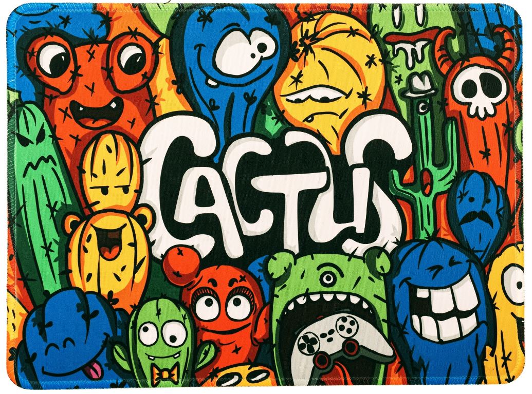 Коврик для мыши Cactus Colorful Cacti CS-MP-PRO07XL_MAK 400x300x3мм