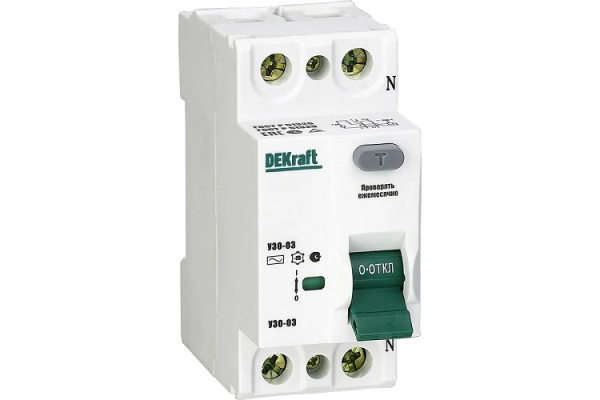 Изображение товара Выключатель дифференциального тока DEKraft 14228DEK 2P 63А 300мА AC