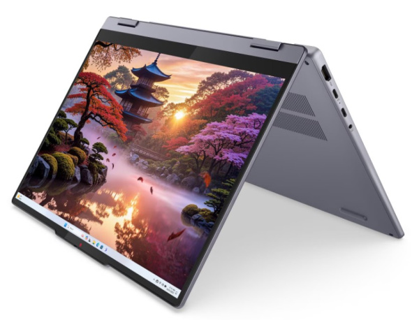 фото Ноутбук Lenovo IdeaPad 5 2-IN-1 14AKP10 14" (AMD Ryzen AI 300, 16Гб LPDDR5X, SSD 512 Гб, Radeon Graphics, Без ОС) Серый [83KT0056RK]