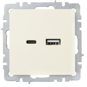 фото Розетка USB IEK BR-U22-018-K10