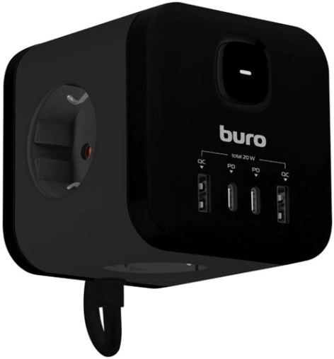 фото Удлинитель сетевой Buro BU-PC3.1UС-PLUS-B в Казани