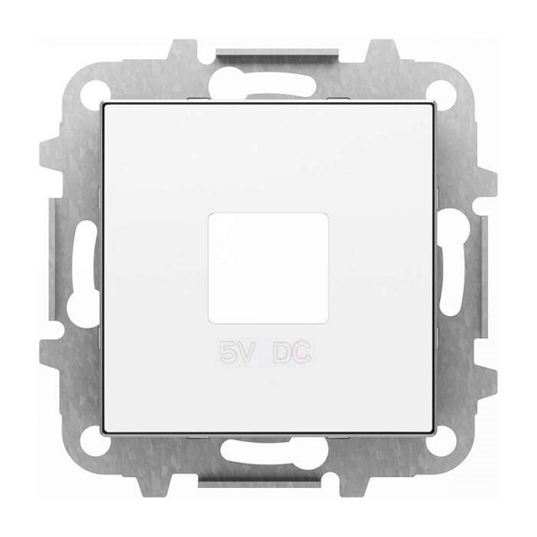 

Накладка ABB 2CLA858500A1101 для механизмов зарядного устройства USB, арт.8185, альпийский белый, 2CLA858500A1101