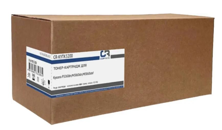

Тонер-картридж CopyRite CR-KYTK3200 для Kyocera P3260dn/M3860idn/M3860idnf, TK-3200, 40000 стр, black, CR-KYTK3200