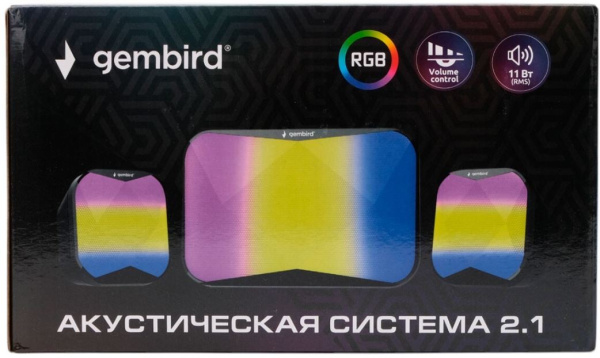 фото Компьютерная акустика 2.1 Gembird SPK-21R, Черный, [SPK-21R] в Смоленске