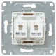 фото Розетка компьютерная двойная EKF UP1-SOI-2RJ45-5