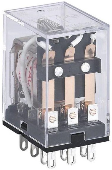 

Реле промежуточное CHINT 285355 JZX-22F(D) 3 конт. с инд. LED 5А 12В AC, 285355