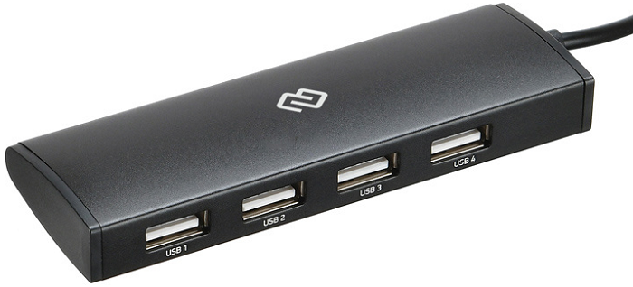 

Разветвитель USB 3.1 Digma HUB-4U2.0-UC-B 4*USB 2.0, черный, HUB-4U2.0-UC-B
