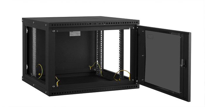 

Шкаф настенный 19", 6U TLK TWI-066035-R-G-BK стеклянная дверь, Ш600хВ303хГ350мм, 1 пара монтажных направляющих, черный, TWI-066035-R-G-BK