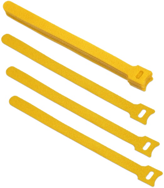 

Хомут Cabeus CLAMP-210-YL для кабеля, липучка с мягкой застежкой, 210x14 мм, желтый (10 шт.), CLAMP-210-YL