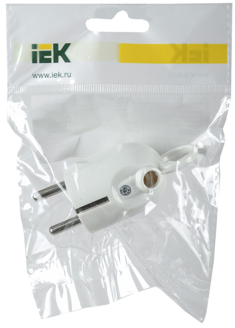 

Вилка IEK EVP12-16-01-K01 ВПу12-01-Ст разброная угловая з/к с кольцом 16А белая, EVP12-16-01-K01