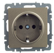 фото Розетка с заземлением IEK BR-R11-16-K37