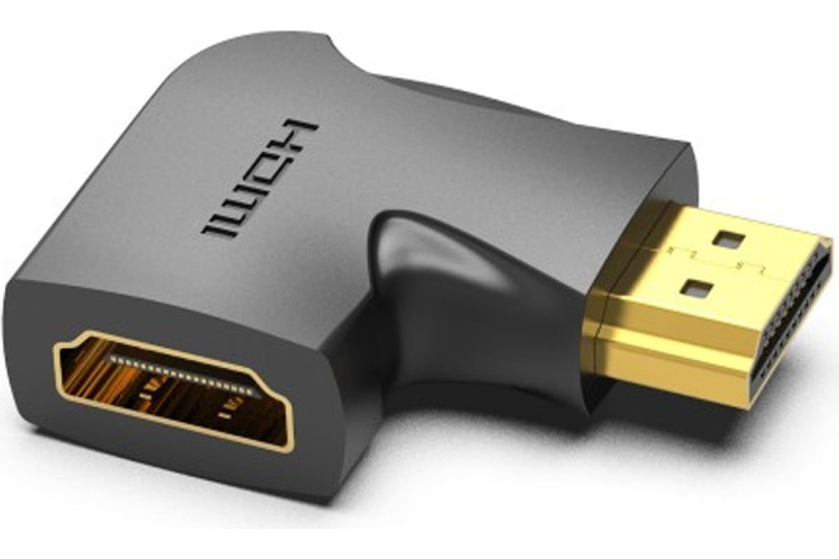 

Адаптер Vention AIPB0 HDMI v2.0 19M/19F угол 90, AIPB0
