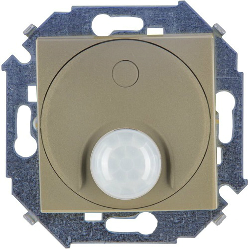 

Выключатель Simon 1591721-034 с датчиком движения 500 Вт, 230 В, винт.зажим, шампань, 1591721-034