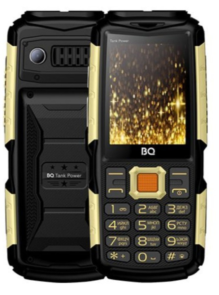 фото Мобильный телефон  BQ 2430 Tank Power Black+Gold в Уфе