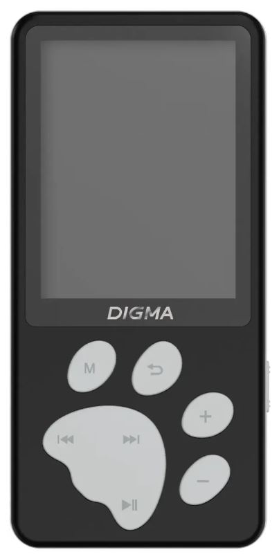 

Плеер Digma S5B Hi-Fi Flash/8Gb/2.4"/FM/microSD/microSDHC/черный/серый, S5B