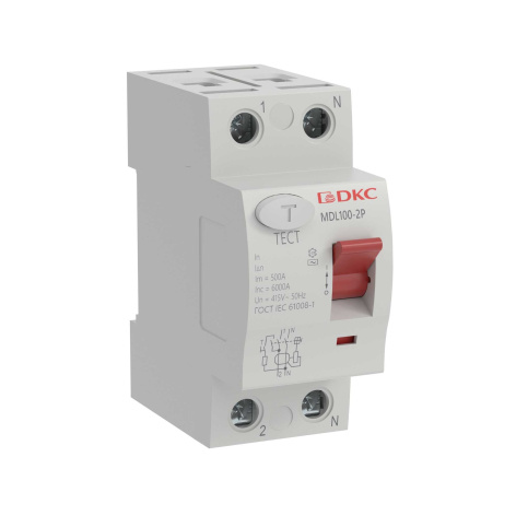 Изображение товара Выключатель дифференциального тока DKC MDL100-2P4-63-AC серия YON max