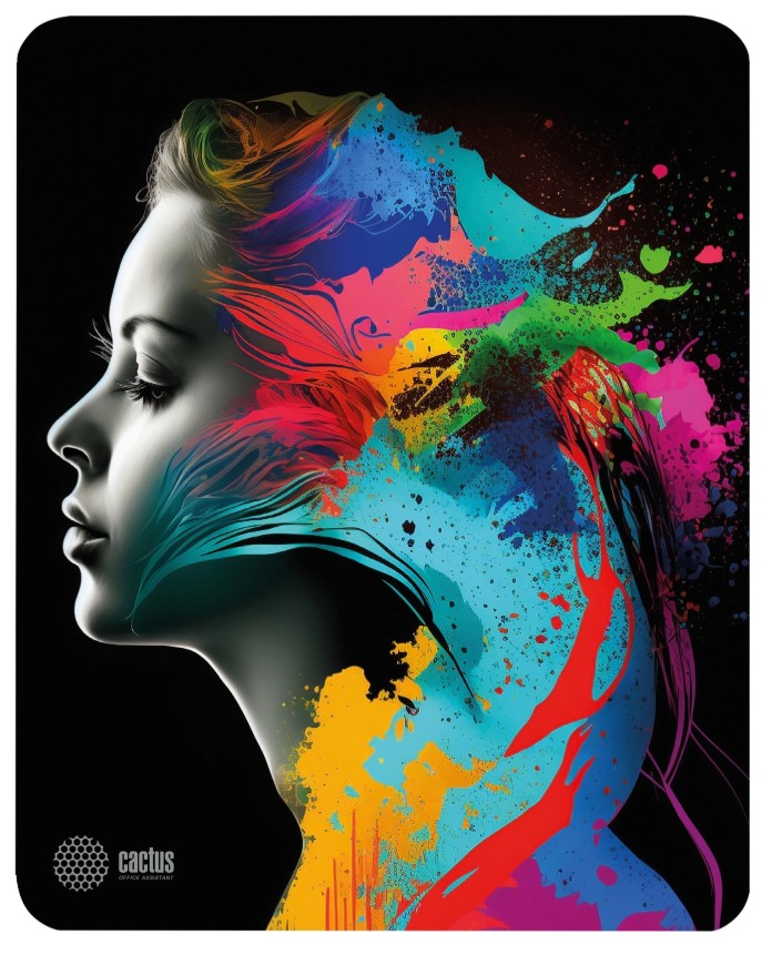 Коврик для мыши Cactus CS-MPC-D08M Color paint 300x250x3мм