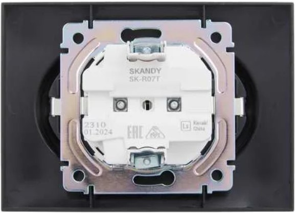фото Розетка двухместная с заземлением в сборе IEK SK-R24-16-K48-F в Казани