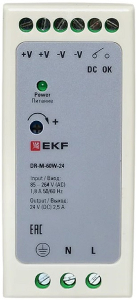 фото Блок питания  EKF DR-M-60W-24 в Челябинске