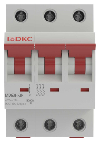 фото Автоматический выключатель модульный DKC MD63H-3PC1 в Красноярске