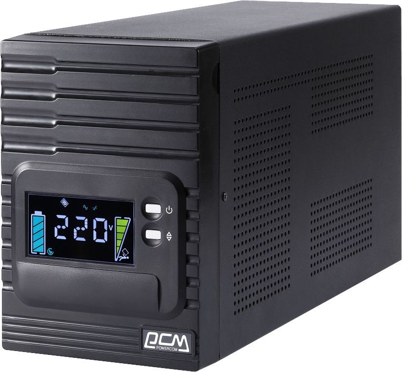 

Источник бесперебойного питания Powercom SPT-1500-II-LCD SMART KING PRO+, Интерактивная, 1500 ВА / 1200 Вт, Tower, IEC, LCD, Serial+USB, USB, SmartSlo, SPT-1500-II-LCD