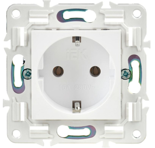 фото Розетка с заземлением  IEK SK-R11-16-K01 в Екатеринбурге