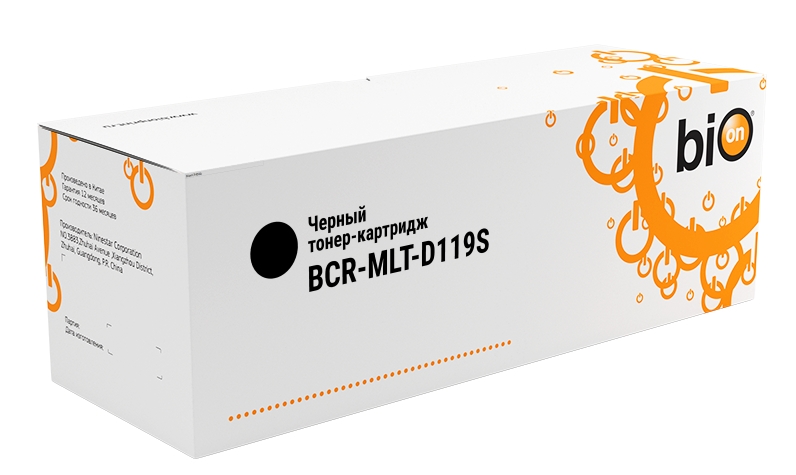 

Картридж BION BCR-MLT-D119S MLT-D119S для Samsung ML-1615/2010/2015/2020/2570/2571/1610/2510/4521/1620/1625/4321 (3000 стр.), Черный, BCR-MLT-D119S
