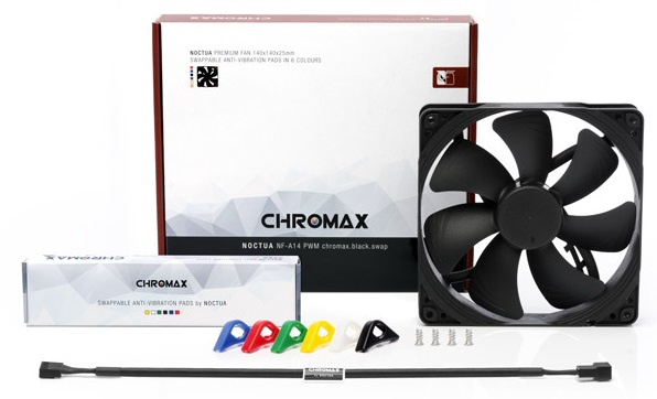 фото Вентилятор для корпуса Noctua NF-A14 PWM Chromax