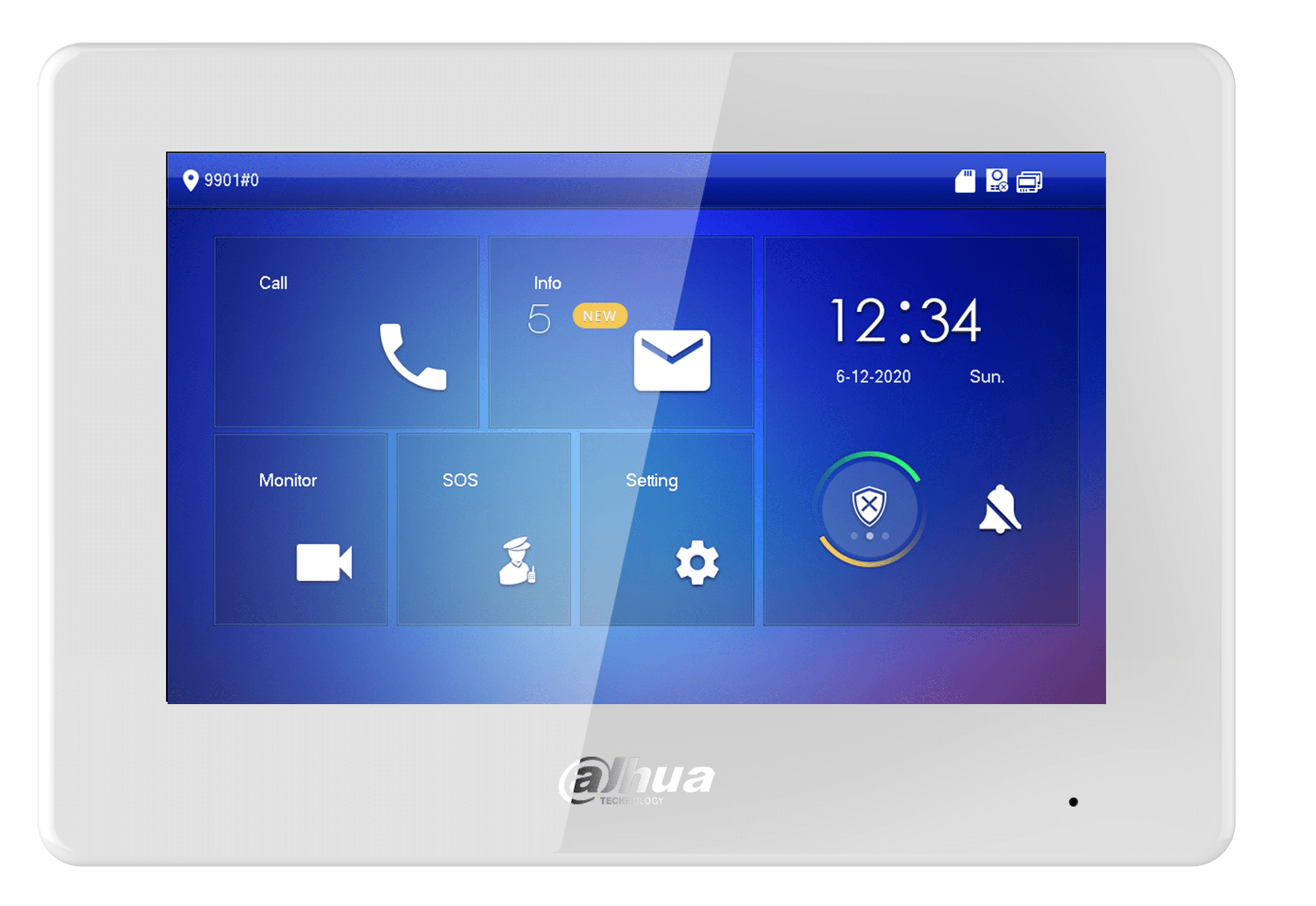 

Видеодомофон Dahua DHI-VTH5421HW-W IP 7-и дюймовый с WiFi 2.4ГГц, черный/белый 1024x600 разрешение, DHI-VTH5421HW-W