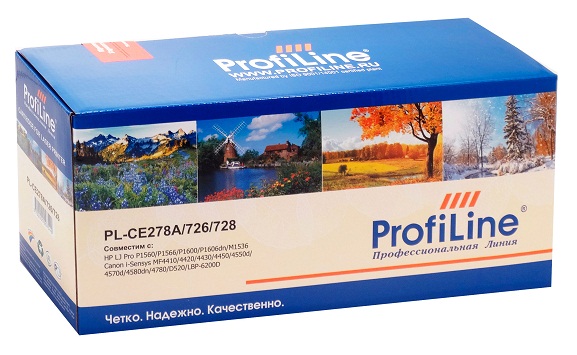 

Картридж ProfiLine PL-CE278A/726/728 для принтеров HP LJ Pro P1560/P1566/P1600/P1606dn/M1536 Canon i-Sensys MF4410/4420/4430/4450/4550d/4570d/4580dn/, PL-CE278A/726/728