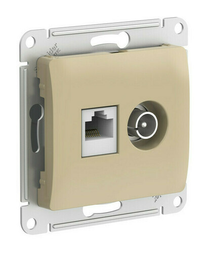 Изображение товара Розетка Systeme Electric GSL000489 для встраивания с двумя разъемами