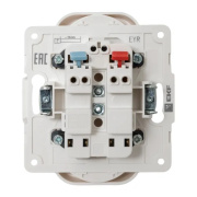 фото Розетка двухместная без заземления EKF EYR10-102-10