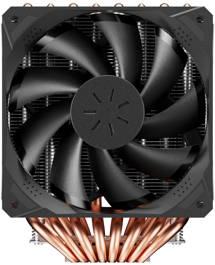 

Кулер upHere D8SEK 8HPx6mm, 280W TDP, 2x120mm fans, 600-1600rpm, 68.2 CFM, 25dBA, black, D8SEK
