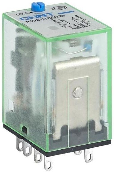 

Реле промежуточное CHINT 651105 с кнопкой тестирования NJDC-17(D)/4ZS 4 конт. с инд. LED 3А AC 24В, 651105