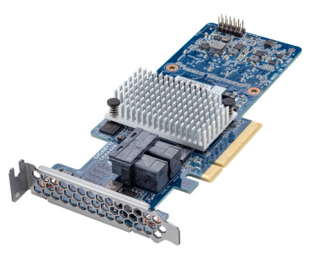 

Контроллер GIGABYTE CRA4448 RAID PCIe 3.0 x8, SAS/SATA 12G, RAID 0,1,5,6,10,50,60, Cache 2Gb, SAS3108, 8 ports (2*int SFF8643), Up to 32 x physical de, CRA4448