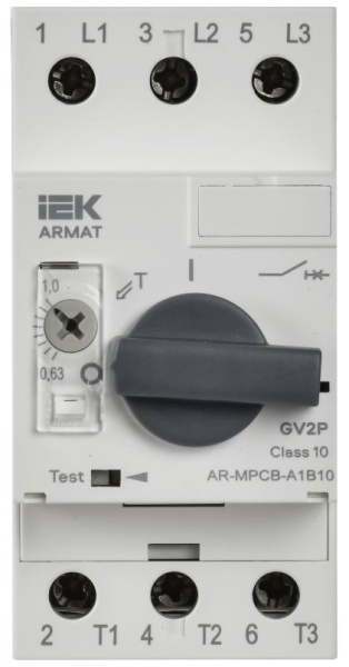 фото Автоматический выключатель для защиты двигателя  IEK AR-MPCB-A1B10 в Волгограде