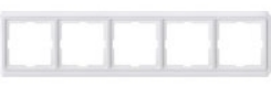 Изображение товара Рамка Schneider Electric MTN483519 для электросоединений 5 постов горизонтальная