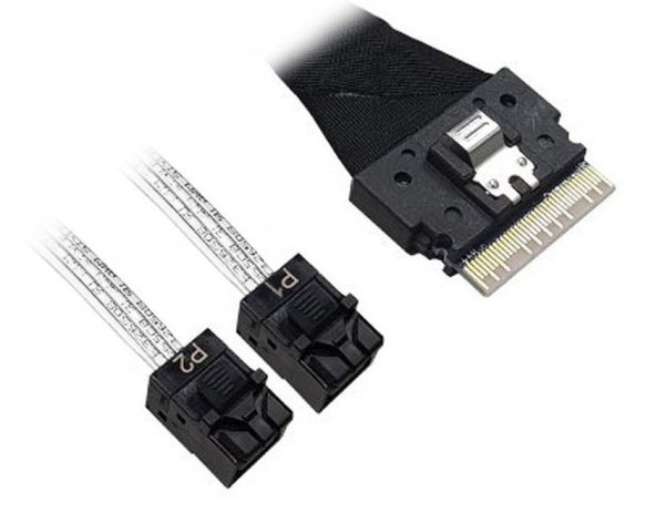 Изображение товара Кабель Luxshare L285SL014-SD-R для Slimline SAS (x8) и mini SAS HD 100 см