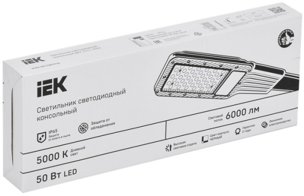 фото Светильник светодиодный консольный IEK LT-DKU1-1011-050-50-K03 в Уфе