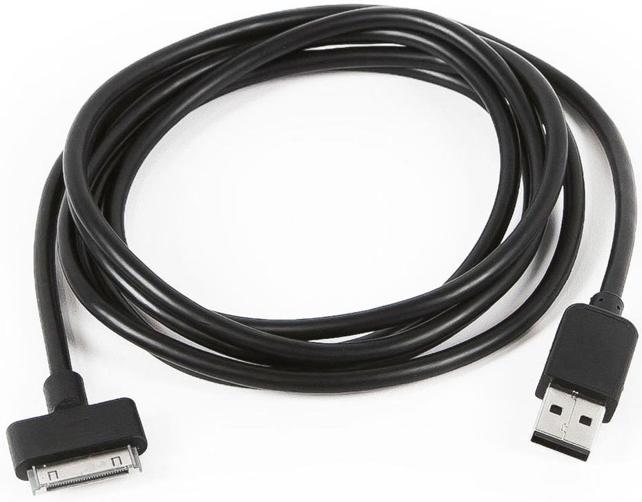 

Кабель интерфейсный USB 2.0 Cablexpert CC-USB-AP1MB AM/Apple, для iPhone/iPod/iPad, 1 м, черный, блистер, CC-USB-AP1MB