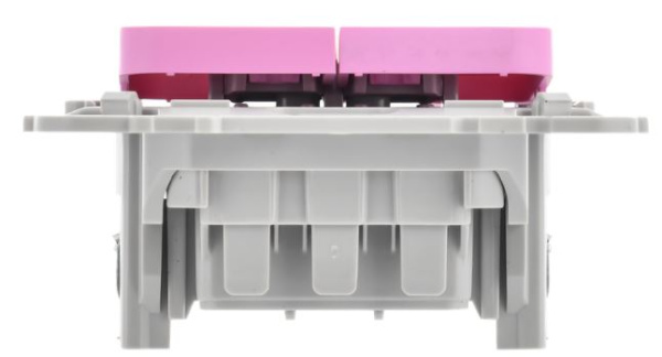 фото Выключатель двухклавишный  IEK FI-V20-0-10-1-K99