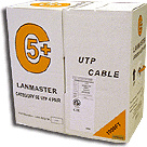 фото Кабель витая пара U/UTP 5e кат. 4 пары Lanmaster LAN-5EUTP-LSZH