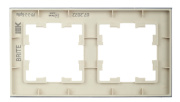 фото Рамка двойная IEK BR-M22-G-K10