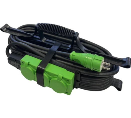 Изображение товара Удлинитель iTOK i-CONNECT-COLOR-SUR-KG-215-3-54-15-GREEN морозостойкий 15 м IP54