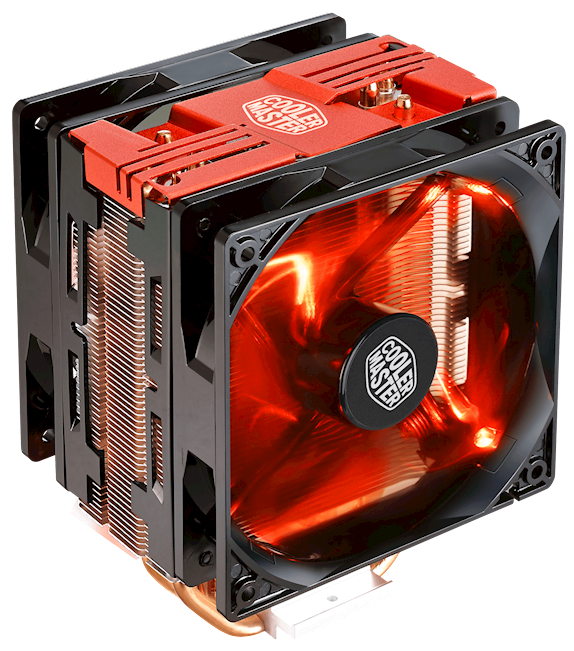

Кулер Cooler Master Hyper 212 LED Turbo ARGB RR-212TK-18PA-R1 LGA20xx/1700/1200/115x/1366/AM4/AM3/+/AM2/+/FM2/+/FM1 (cooper/aluminium, 2*120mm, 650-18, Hyper 212 LED Turbo ARGB