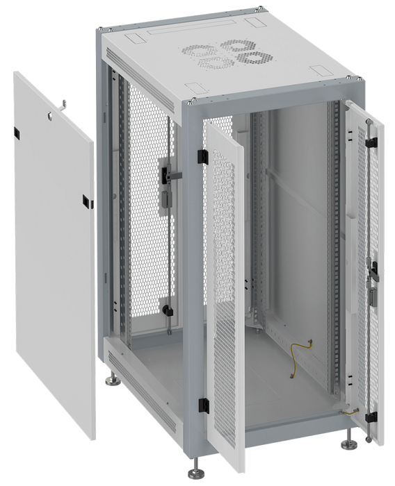 

Шкаф напольный 19", 22U SYSMATRIX SL 6622.744 600x600x1100mm (ШхГхВ) передняя дверь двухстворчатая перфорированная, задняя дверь двухстворчатая перфор, SL 6622.744