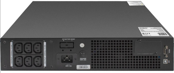 фото Источник бесперебойного питания  Exegate PowerExpert ULS-3000.LCD.AVR.6C13.USB.RS232.SNMP.BC.2U в Екатеринбурге