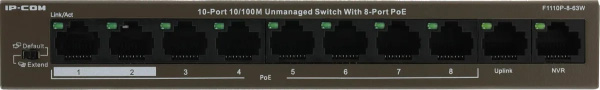 фото Коммутатор неуправляемый IP-Com F1110P-8-63W в Омске